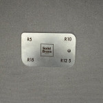 Шаблон-линейка радиусов V2, нерж. сталь