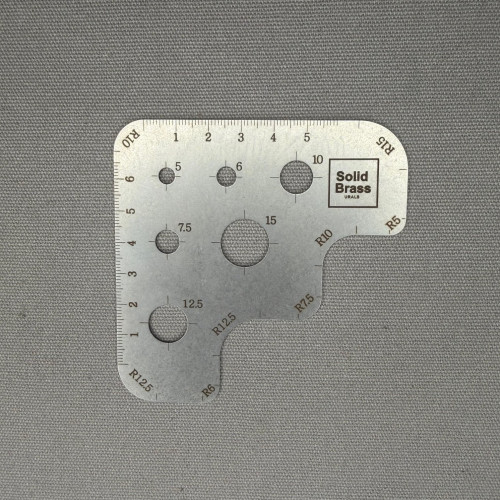 Шаблон радиусов лесенка, нерж. сталь