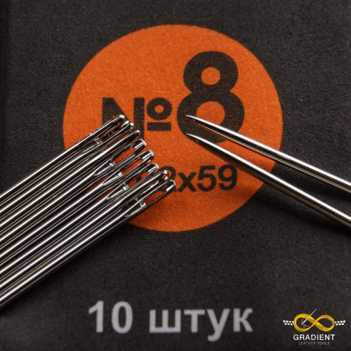 Иглы шорные №8 1,02*59, 10шт Иглы шорные №8 1,02*59, 10шт