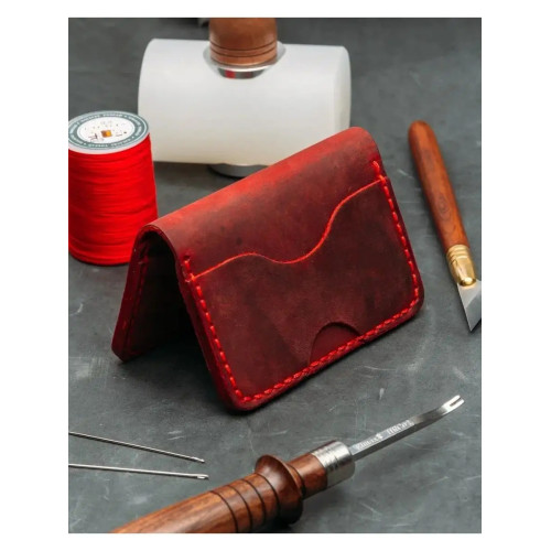 Картхолдер из натуральной кожи "Сделай сам" Картхолдер из натуральной кожи "Сделай сам"