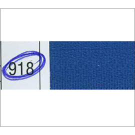 016. Металлическая молния YKK, алюминий, №3, 17 см, синяя основа, неразъёмная, слайдер R4