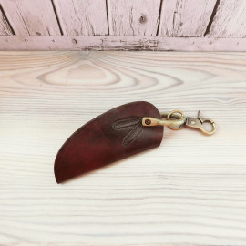 Ключница в виде колчана, кожа, металлофурнитура