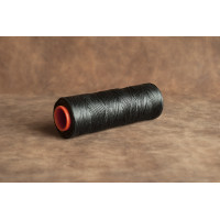 Вощеная нить. 1мм. Черная. 100 м. Нитки для кожи