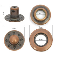 Кнопка клямерная  17 мм/13мм