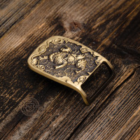 Пряжка 40мм. Дракон. Латунь BR110 Пряжка 40мм. Дракон. Латунь BR110