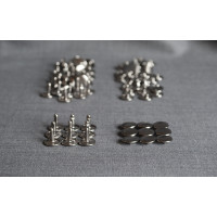 Хольнитены (заклепки) двухсторонние. Черный никель. 12 мм. 50 штук. Хольнитены (заклепки) двухсторонние. Черный никель. 12 мм. 50 штук.