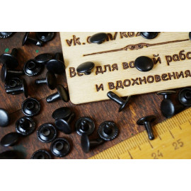 Хольнитены двухсторонние, оксид (черные), 9*9 мм., 25 шт.