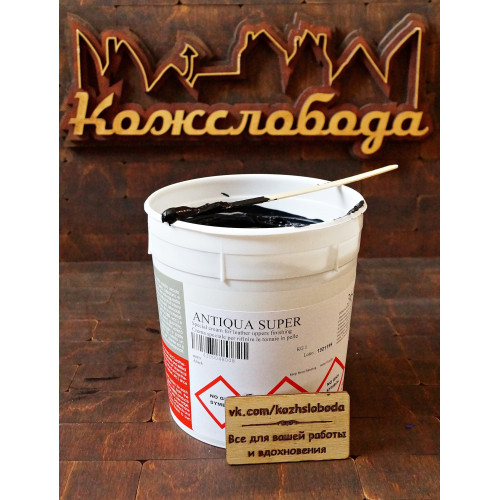 Antiqua Super, финиш-крем, восковая основа. Черный.