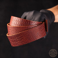 Ременная заготовка "Крокодил в коньяке" Ременная заготовка "Крокодил в коньяке"