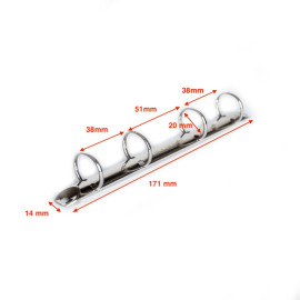Кольцевой механизм 171/20мм (4 кольца, никель)
