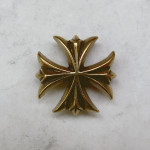 Кончо "Крест мальтийский", 27х27мм, латунь