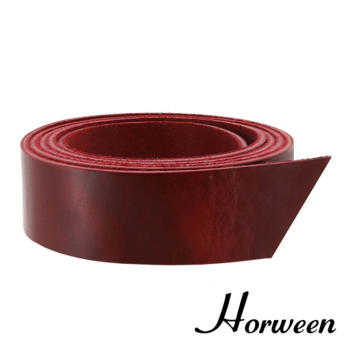 Ременная заготовка Horween Cavalier 38мм (т.красный)