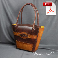 Выкройка. Сумка шоппер. Выкройки для кожи Выкройка. Сумка шоппер. Выкройки для кожи