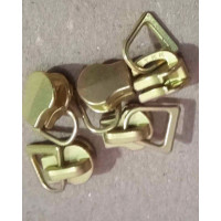 044. Слайдер №3 для молнии металлической золото тип О1