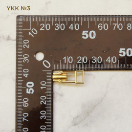Бегунок YKK №3 и №5, латунь, тип 3
