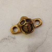 Подвеска декоративная "Smiling Skull", 32х18мм, латунь