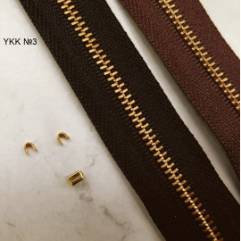 Стопоры для молний YKK #3 и #5, латунь