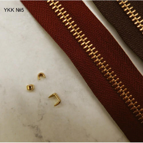 Стопоры для молний YKK #3 и #5, латунь