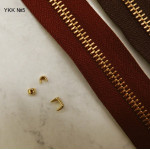 Стопоры для молний YKK #3 и #5, латунь