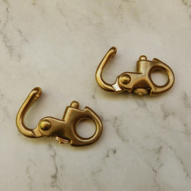 Карабин декоративный, 12х48мм, латунь