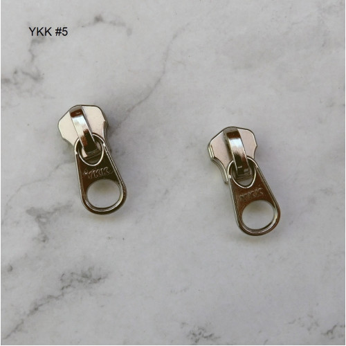 Бегунок YKK #3 и #5, никель, тип 2