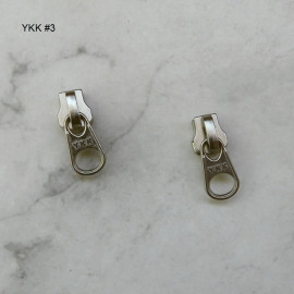 Бегунок YKK #3 и #5, никель, тип 2
