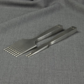 Пробойники для кожи французские. Шаг 3,85 мм. Косой зуб.