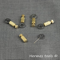 Зажим - шпилька для кожи. 5 штук. 0-6 мм