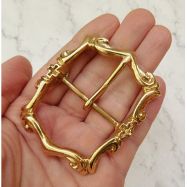 Пряжка декоративная #12, 40мм, латунь