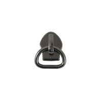 Бегунок на витую молнию 5 без стопора блэк никель Бегунок на витую молнию 5 без стопора блэк никель