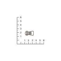 Бегунок на металлическую молнию 8.Никель Бегунок на металлическую молнию 8.Никель