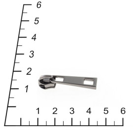 Бегунок на витую молнию 5 без стопора.Никель
