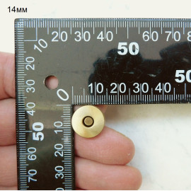 Кнопка магнитная 14 и 18мм, латунь