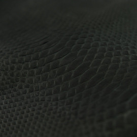 Питон. Цвет: черный (нубук). 0,7 мм. (Reptilis s.r.l.)