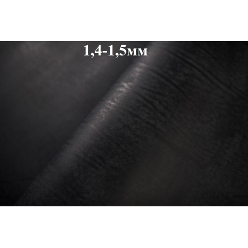 №104 Cinque stelle Техаs Nero (Черный) 1,4-1,5мм 20*30 см Уценка