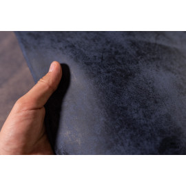 №114 Cinque stelle Texas Дарк Блю 1,2-1,4 мм Лот из 2 листов 20*30 см 2 сорт