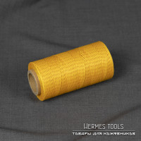 Нить вощеная 1,2 мм. 200 метров. Желтый. Нитки для кожи Нить вощеная 1,2 мм. 200 метров. Желтый. Нитки для кожи