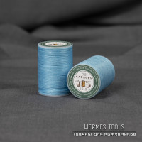 Нитки для кожи Galaces 0.8 мм. Голубые. Нить вощеная Нитки для кожи Galaces 0.8 мм. Голубые. Нить вощеная