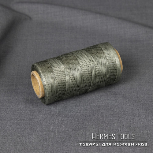 Нить вощеная 0,8 мм. Хаки. Нитки для кожи