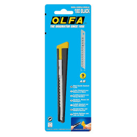 Нож металлический Olfa 180 Black (9мм)