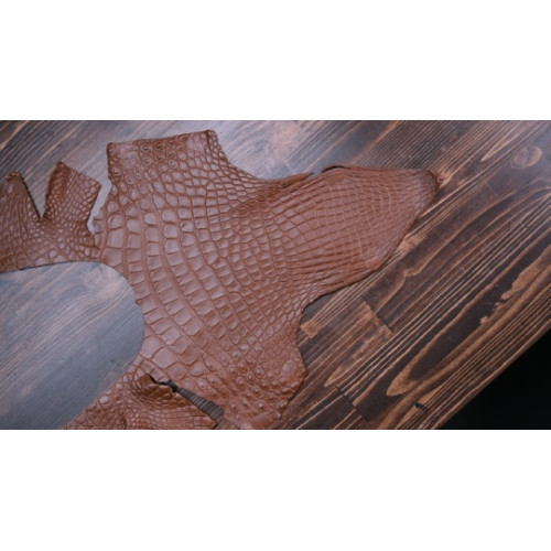 Аллигатор (шея+бока). Цвет: коричневый. 1,4 мм.