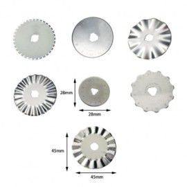 Сменное лезвие 45 мм для раскройного дискового ножа Фигурное Волна