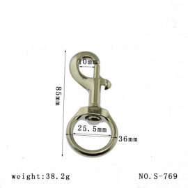 Карабин металлический 25 мм, арт. S-769