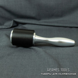 Киянка кожевенная.  Для тиснения и пробойников. Серая ручка