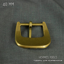 Пряжка для ремня латунная. 40 мм. Воин