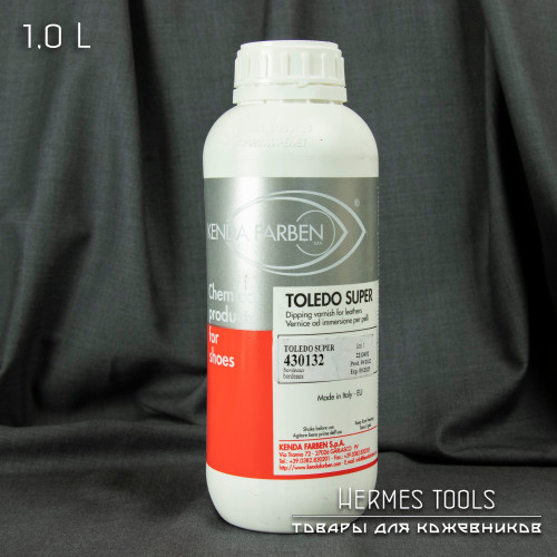 Краска для кожи. Бордовая 430132. Toledo Super. 1 литр