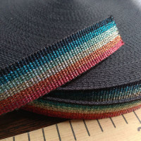 Лента ременная стропа 25 мм люрекс двусторонняя Лента ременная стропа 25 мм люрекс двусторонняя