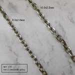 Цепь из нержавейки 8.0х2.0мм и 10.0х2,5мм, арт. L55, 10см, тип 2 (якорная)