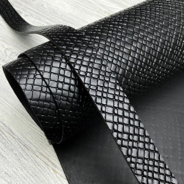 Ременная заготовка Treccia Nero 35мм (чёрный)