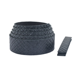 Ременная заготовка Treccia Nero 35мм (чёрный)